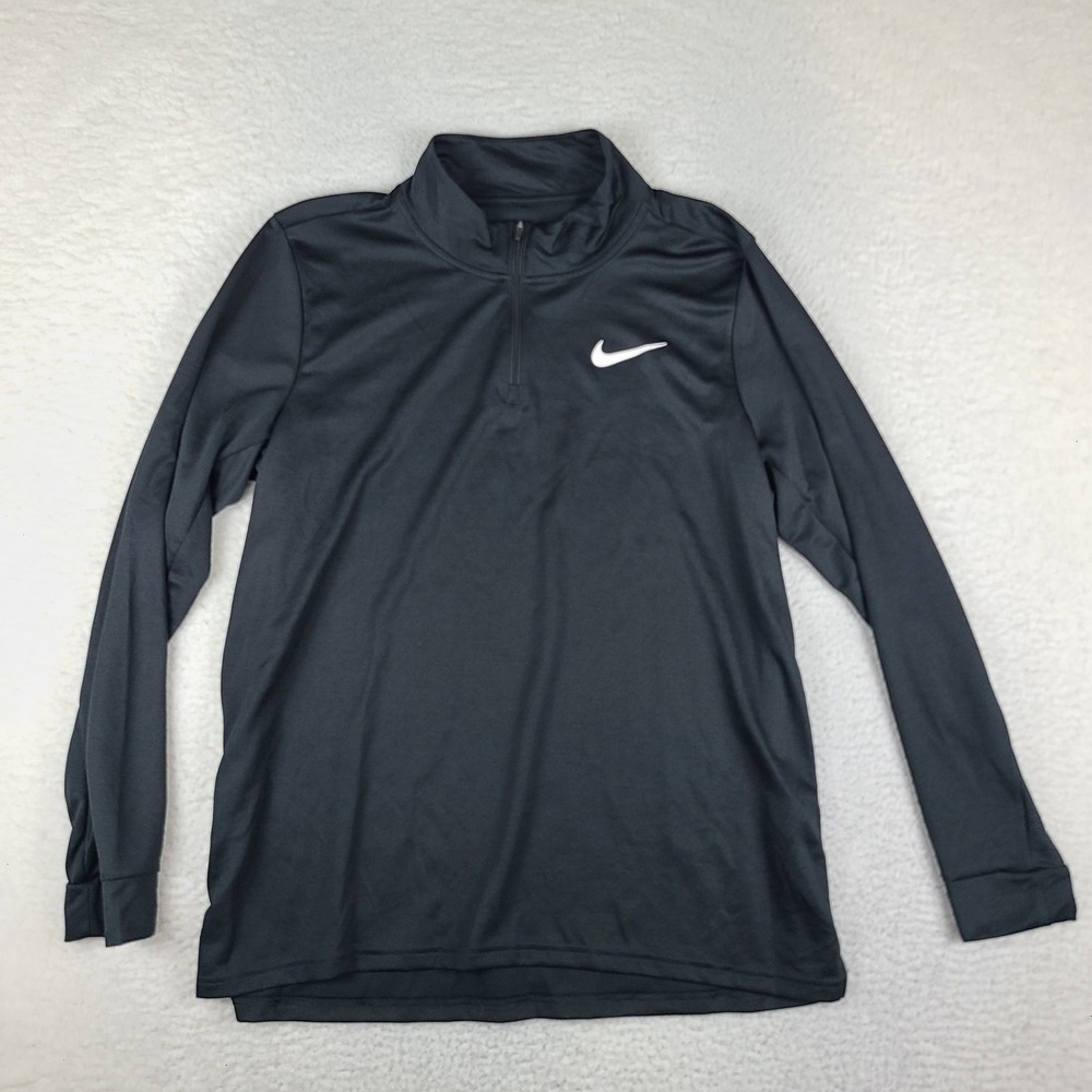 Nike Sweater Mens XL Black Dri Fit Breathe Superset Game Sweatshirt Golf CZ1212